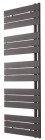 Radiateur sèche-serviettes eau chaude 640W FLAG lames droites noir - DELTACALOR