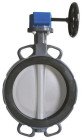 Vanne papillon inox à oreilles de centrage DN200 Xylia FGL RM à démultiplicateur - SOCLA