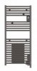 Radiateur sèche-serviettes électrique avec soufflerie Doris étroit anthracite 1300W - ATLANTIC