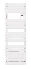 Radiateur sèche-serviettes électrique avec soufflerie Adelis étroit blanc mat 1750W - ATLANTIC