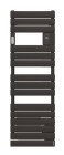 Radiateur sèche-serviettes électrique Adelis étroit noir 750W - ATLANTIC