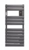Radiateur sèche-serviettes électrique Adelis étroit graphite 500W - ATLANTIC