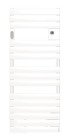 Radiateur sèche-serviettes électrique Adelis blanc brillant 750W - ATLANTIC