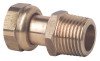 Raccord gaz 2 pièces à visser mâle 15/21 - écrou tournant 15/21