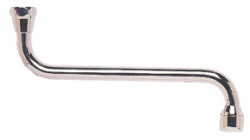 Bec standard par dessous chromé écrou 15/21 130mm