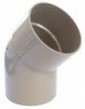 Coude PVC 45° mâle femelle ø80