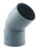 Coude PVC à 45° pour évacuation double femelle 40