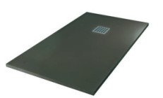 Receveur de douche résine de synthèse MINA gris anthracite 80x140