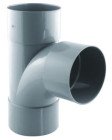 Culotte PVC 87°30 triple femelle ø100
