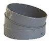 Secteur de coude mâle femelle PVC ø100 30° 
