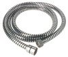 Flexible simple agrafage PVC renforce spirale noir/chrome