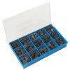 Coffret plastique de clapets pleins assortis caoutchouc neopan