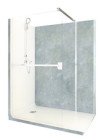 Douche ELMER thermostatique 140x90cm - Marbre