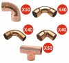 Pack 220 raccords cuivre