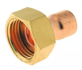 Poche de 2 raccords droits avec collet battu ø12-15/21