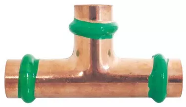 Té égal cuivre à sertir EAU ø18