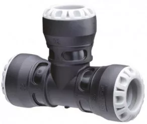 Té égal 90° plastique enclipsable ø32 PE - PLASSON