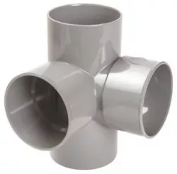 Culotte PVC d'équerre 87°30 femelle ø100 - NICOLL