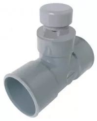 Té avec prise anti-vide PVC double femelle ø40 - NICOLL