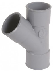 Culotte PVC 45° triple femelle ø50 - NICOLL