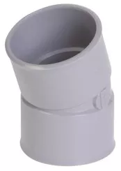 Coude PVC 20° double femelle ø80 - NICOLL