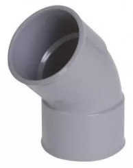 Coude PVC 45° double femelle ø160 - NICOLL