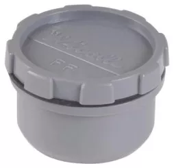 Tampon de visite PVC mâle femelle ø40 avec bouchon - NICOLL