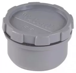 Tampon de visite PVC mâle femelle ø40 avec bouchon - NICOLL