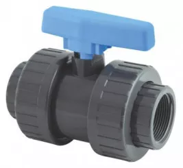 Vanne à boisseau à visser PVC Pression 40/49