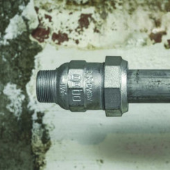 Raccord à compression mâle fonte malléable pour tube acier ø10 - M12/17 GEBO ORIGINAL