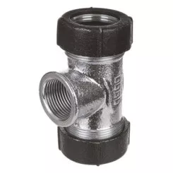 Té à compression ø25 - 26/34 pour tubes acier et PE GEBOQUICK