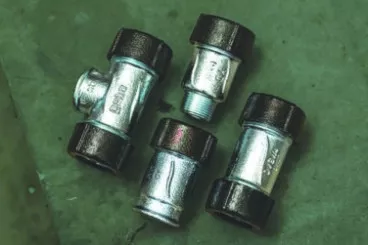 Raccord mâle à compression ø20 - 20/27 pour tubes acier et PE GEBOQUICK