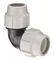 Coude 90° égal à compression PE ø25 - PLASSON