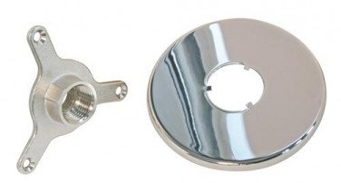 Applique d'arrosage chromée sans raccord