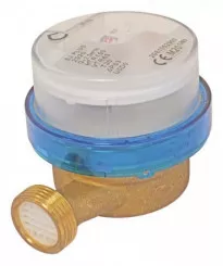 Compteur d'eau divisionnaire eau froide à jet unique à lecture directe DN15