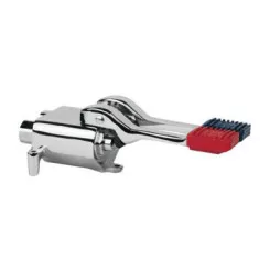 Robinet à commande bi-pedale au pied chromé