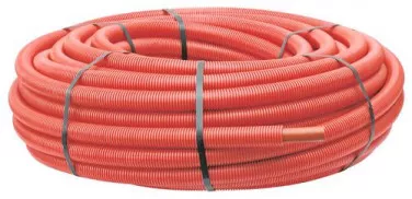 Tube PER PEX A gainé rouge ø12 50m