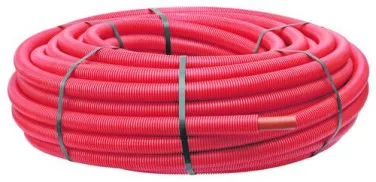 Tube per  gainé rouge ø16 50m