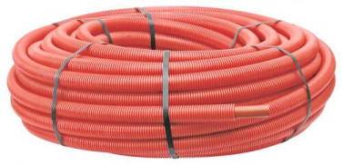 Tube PER PEX A gainé rouge ø20 50m