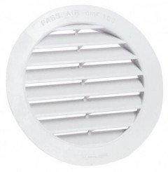 Grille de ventilation ronde PVC ø125