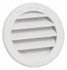 Grille de ventilation ronde ø100 avec moustiquaire amovible