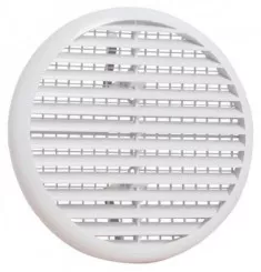 Grille de ventilation ronde ø80-125 universelle avec moustiquaire amovible