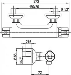 Thermostatique de douche Calips'o C3 - ROLF