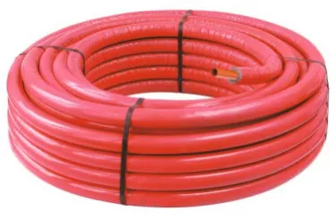 Tube PER gainé isolé rouge ø20 50m 