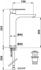 Mitigeur de lavabo haut taille L Class'o C3 - ROLF