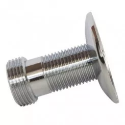 Raccord droit laiton chromé double mâle 15/21- 20/27