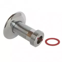 Raccord droit laiton chromé double mâle 15/21- 20/27