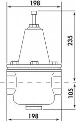 Réducteur de pression à membrane Desbordes GAMME 10 double femelle 50/60 - SOCLA