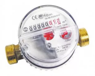 Compteur d'eau chaude à jet unique à impulsion 20/27
