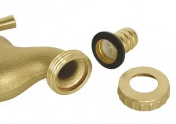 Robinet d'arrosage avec raccord au nez 15/21- 20/27 brut